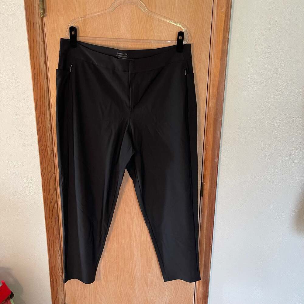 Athleta Stellar Skinny Trouser Black Pants Size 18